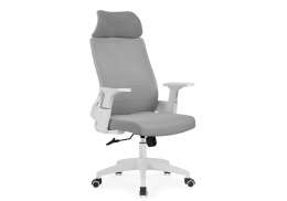 Компьютерное кресло Flok gray / white (62x66x114)