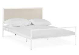 Кровать Эгерт 160х200 белый / light beige (160x206x100)