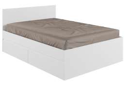 Кровать Мадера 140х200 белый эггер (145x203,2x90)