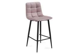 Барный стул Чилли К розовый / черный (43x42x93)